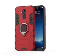 CHcase Huawei Mate 20 Lite Hülle, Hybrid 2in1 TPU+PC Schutzhülle Rugged Armor Car Mount Case Cover Dual Layer Bumper Backcover mit Ständer für Huawei Mate 20 Lite -Red