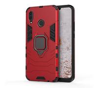 CHcase Huawei Nova 3 Custodia, 2 in 1 Armour Stile Resistente Hybrid Dual Layer Armatura Defender PC + TPU Custodie Case Cover con Supporto Magnetico per Auto per Huawei Nova 3 -Red