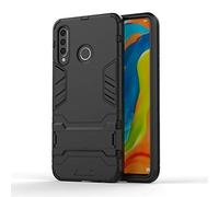 CHcase Huawei P30 Lite Custodia, 2 in 1 Armour Hybrid Dual Layer Armatura Defender PC + TPU Custodie Case Cover con Supporto per Huawei P30 Lite -all Black