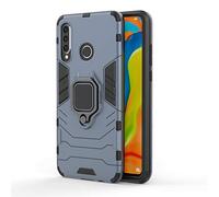 CHcase Huawei P30 Lite Custodia, 2 in 1 Armour Stile Resistente Hybrid Dual Layer Armatura Defender PC + TPU Case Cover con Supporto Magnetico per Auto per Huawei P30 Lite -Black Plus Gray
