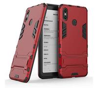 CHcase Xiaomi Mi Max 3 Custodia, 2 in 1 Armour Stile Resistente Hybrid Dual Layer Armatura Defender PC + TPU Custodie Case Cover con Supporto [Custodia Antiurto] per Xiaomi Mi Max 3 -Red