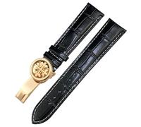 CHCWR 19mm 20mm 21mm 22 mm cinghia di orologio in pelle reale , per Aquanaut pp 5167A Cowhide Watchband Butterfly Buckle