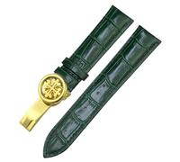 CHCWR 19mm 20mm 21mm 22 mm cinghia di orologio in pelle reale , per Aquanaut pp 5167A Cowhide Watchband Butterfly Buckle