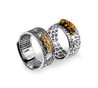 CHCWR 2 pezzi Feng Shui Anelli per uomini Anillo Feng Shui de la Buena Suerte Feng Shui Pixiu Ring per donne