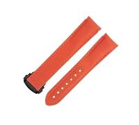 CHCWR 20 mm Nuovo arancione ad alta densità ad alta densità Nylon Hide Watchbands per cinturino Omega per AT150 Seamaster 300 Planet Ocean De Ville Speedmaster End Watch Band
