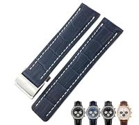 CHCWR 22 mm da 24 mm Genuino cinghia di cinghia di orologio morbido per Navitimer Avenger Watch Bracelets.