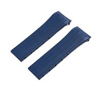 CHCWR 22 mm MEMP BANCONE BANDO DI GUSCONE Ocean Star Caliber 80 Candata per fibbia per cucciolo pieghevole per accessori in serie Mido (colore: Blu, dimensione: con fibbia d'argento)