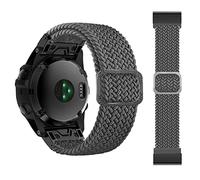 CHCWR 26 mm Sport Nylon Watchband Glrstrap per Fenix 7 7x 6x 6 Pro 5x 5 Epix 3HR Easy Fit Fit Quick Release Bracciale (colore: rosso e bianco, dimensione: 22 mm Fenix 5 6 935)
