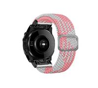 CHCWR 26 mm Sport Nylon Watchband Glrstrap per Fenix 7 7x 6x 6 Pro 5x 5 Epix 3HR Easy Fit Fit Quick Release Bracciale (colore: rosso e bianco, dimensione: 22 mm Fenix 5 6 935)
