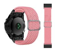 CHCWR 26 mm Sport Nylon Watchband Glrstrap per Fenix 7 7x 6x 6 Pro 5x 5 Epix 3HR Easy Fit Fit Quick Release Bracciale (colore: rosso e bianco, dimensione: 22 mm Fenix 5 6 935)