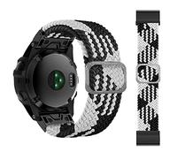 CHCWR 26 mm Sport Nylon Watchband Glrstrap per Fenix 7 7x 6x 6 Pro 5x 5 Epix 3HR Easy Fit Fit Quick Release Bracciale (colore: rosso e bianco, dimensione: 22 mm Fenix 5 6 935)