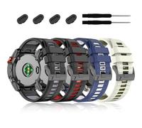 CHCWR 26mm Fenix 7x 6x Pro 5x Plus Banda di orologio QuickFit, cinghia di silicone morbido ， per enduro 2/discesa mk2i/mk3i 51mm/tactix 7pro/epix pro 51mm braccialetto