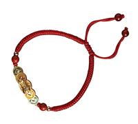 CHCWR Accessori per ragazze Bracciale a corda intrecciata con design della corda cinese cinese vintage per uomini e donne collana unica