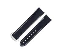 CHCWR Banda di guardia in tessuto in nylon grigio da 20 mm adatto per cinturino Omega per AT150 Seamaster 300 Pianeta Ocean De Ville Speedmaster End Watch Band