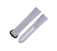 CHCWR Banda di guardia in tessuto in nylon grigio da 20 mm adatto per cinturino Omega per AT150 Seamaster 300 Pianeta Ocean De Ville Speedmaster End Watch Band