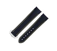 CHCWR Banda di orologi da 20 mm per orologi per omega at150 300 pianeta oceano de ville nero giallo giallo a densità ad alta densità di orologeria in nylon