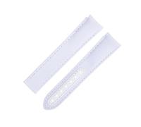 CHCWR Banda di orologi per fine curvo da 20 mm per cinturino Omega per AT150 Seamaster 300 Planet Ocean de Ville Speedmaster Nuova fascia di guardia per mucca in nylon ad alta densità bianca