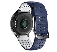 CHCWR Banda di orologio in silicone sostitutivo per Forerunner 230/235 / 220/620 / 630 / 735xt Watch Outdoor Sport Watch Strap/Green Black