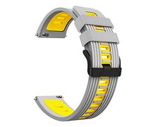 CHCWR Bande di cinturini in silicone per pro 3/3 gps lte smart watchband cinghie da polso bracciale 22mm, lunghezza comoda, regolabile, design moderno, nero, 22 mm, 1 conteggio, unisex