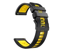 CHCWR Bande di cinturini in silicone per pro 3/3 gps lte smart watchband cinghie da polso bracciale 22mm, lunghezza comoda, regolabile, design moderno, nero, 22 mm, 1 conteggio, unisex