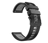 CHCWR Bande di cinturini in silicone per pro 3/3 gps lte smart watchband cinghie da polso bracciale 22mm, lunghezza comoda, regolabile, design moderno, nero, 22 mm, 1 conteggio, unisex