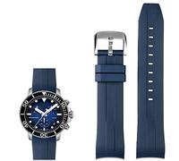 CHCWR Bande di orologi in silicone 22 mm per tissot T120417 T120407 Quarzo quadrante in gomma Sport Men Watch Strap Watchband impermeabile