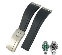 CHCWR Bande di orologi in silicone da 20 mm da 21 mm per il maestro di yacht sottomariner oysterflex daytona watchband cinghia