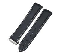 CHCWR Bande di orologi in silicone in gomma per Omega Seamaster 300 Speedmaster Brand Brandband Blue Black Orange 20mm 21mm 22mm