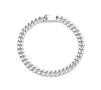 CHCWR Bracciale hip hop cubano oro bianco 18k, gioielli di moda per uomini e donne, regalo per le vacanze