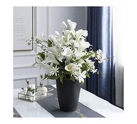 CHCWR Centrotavola da Tavolo Floreale Artificiale, Decorazioni Floreali finte Touch finte Faux Calla Lily Mix Fiori Bonsai per casa/Salotto/Cucina/Camera da Letto/Ufficio per casa Tavolo da Ufficio