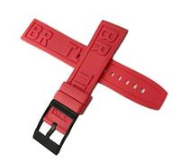 CHCWR Cingcio da orologio in gomma in silicone morbido da 20 mm da 22 mm Speciale per Navitimer Avenger Black Red Giallo Blu Watchband Acciaio