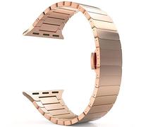 CHCWR cinghia di orologio, braccialetto da orologio da orologio in acciaio inossidabile 44 mm da 44 mm Bracciale bracciale a chiusura a farfalla