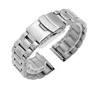 CHCWR cinghia di orologio, cinturino in acciaio inossidabile con fibbia inossidabile fascia da uomo 18 mm 20mm 22mm da 24 mm bracciale curvo