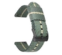 CHCWR Cinghia di orologio da nylon cinghia di orologio nylon 18mm 20mm 22mm 24mm a rilascio rapido cingoli di orologi cinghia sportiva /22 mm/bianco-b verde-b