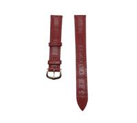 CHCWR Cinghia di orologio in pelle compatibile con braccialetto da 12-20 mm da uomo da 12-20 mm da uomo (fibbia d'argento verde, 21 mm)