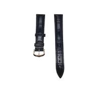 CHCWR Cinghia di orologio in pelle compatibile con braccialetto da 12-20 mm da uomo da 12-20 mm da uomo (fibbia d'argento verde, 21 mm)