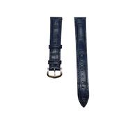 CHCWR Cinghia di orologio in pelle compatibile con braccialetto da 12-20 mm da uomo da 12-20 mm da uomo (fibbia d'argento verde, 21 mm)