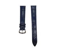 CHCWR Cinghia di orologio in pelle compatibile con braccialetto da 12-20 mm da uomo da 12-20 mm da uomo (fibbia d'argento verde, 21 mm)