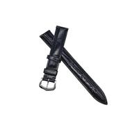 CHCWR Cinghia di orologio in pelle compatibile con braccialetto da 12-20 mm da uomo da 12-20 mm da uomo (fibbia d'argento verde, 21 mm)