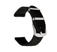 CHCWR Cinghia di orologio nylon orologio in nylon 18 mm 20mm 22mm 24mm 24 mm traspirato in tela traspirato in tela cinghie di orologi di orologi sport cinghia verde nero /18 mm/kh