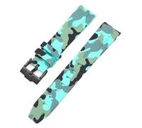 CHCWR Cinghia mimetico per omega per scambiati canottiere da lunice in silicone in gomma silicone da uomo con accessorio per orologi per orologi per orologi 20mm