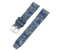CHCWR Cinghia mimetico per omega per scambiati canottiere da lunice in silicone in gomma silicone da uomo con accessorio per orologi per orologi per orologi 20mm