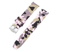 CHCWR Cinghia mimetico per omega per scambiati canottiere da lunice in silicone in gomma silicone da uomo con accessorio per orologi per orologi per orologi 20mm