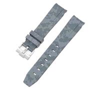 CHCWR Cinghia mimetico per omega per scambiati canottiere da lunice in silicone in gomma silicone da uomo con accessorio per orologi per orologi per orologi 20mm