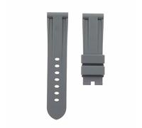 CHCWR Cinturino di ricambio in gomma siliconica impermeabile per orologio Pa-Ne-Rai-giallo 24 mm/nero/24 mm, 22 mm