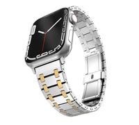 CHCWR Cinturino in metallo di lusso per banda 45 mm 41 mm 44 mm 42 mm 46 mm Bracciale in acciaio per serie 10 9 8 7 Ultra2 49 mm