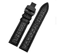 CHCWR Crocodile in pelle di guardia per qualsiasi cinturino da bracciatura 12 13 14 14 mm con chiusura pieghevole (colore: chiusura dorata da 10 mm, dimensioni: 14 mm)
