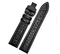 CHCWR Crocodile in pelle di guardia per qualsiasi cinturino da bracciatura 12 13 14 14 mm con chiusura pieghevole (colore: chiusura dorata da 10 mm, dimensioni: 14 mm)