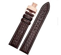 CHCWR Crocodile in pelle di guardia per qualsiasi cinturino da bracciatura 12 13 14 14 mm con chiusura pieghevole (colore: chiusura dorata da 10 mm, dimensioni: 14 mm)