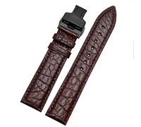 CHCWR Crocodile in pelle di guardia per qualsiasi cinturino da bracciatura 12 13 14 14 mm con chiusura pieghevole (colore: chiusura dorata da 10 mm, dimensioni: 14 mm)